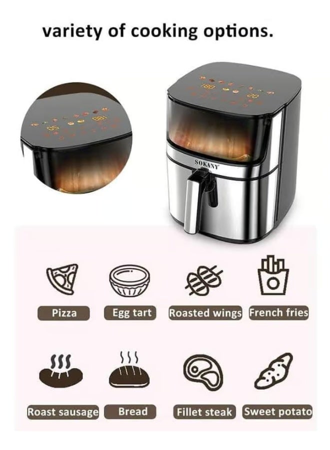 sokany Sokani digital fryer, 8 liters, 2000 watts, SK-10045 - Image 3